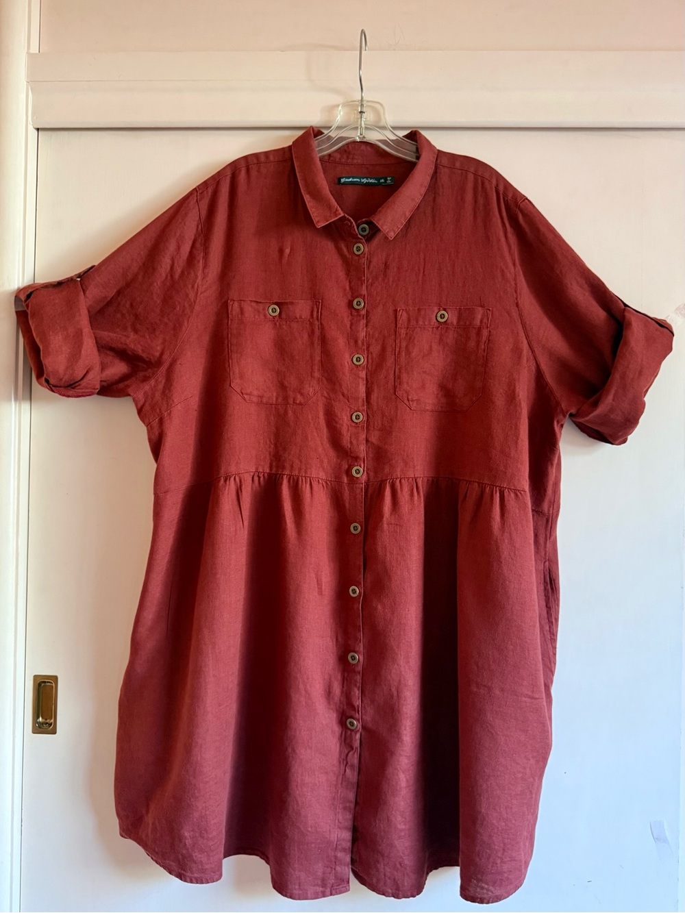 Gudrun Sjoden Dress Tunic Top Linen XXL 2x - Picture 2 of 6